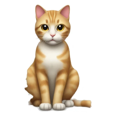 Cat with christmas tree  sticker