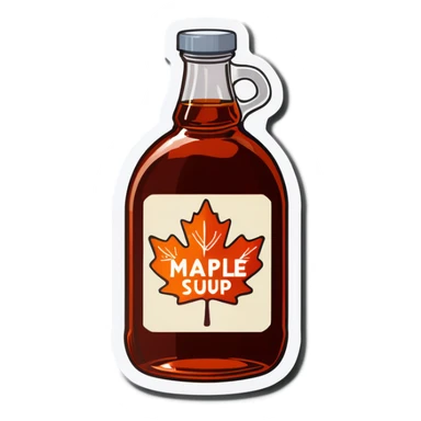 Maple Syrup bottle sticker