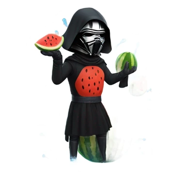 Kylo ren juggling water melons sticker
