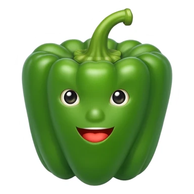 Green bell pepper sticker