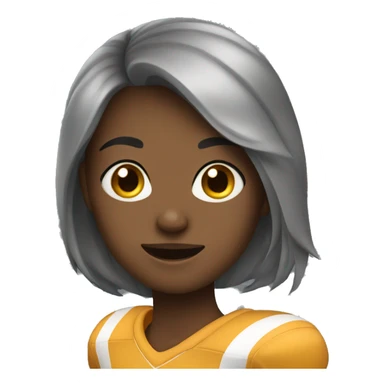 girl playing football sticker