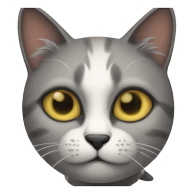 sinister cat sticker