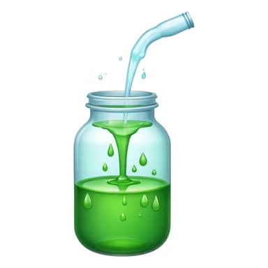 leaking from a chemical jar  sticker