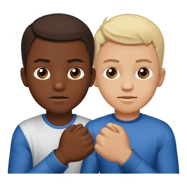 two brothers and two different sides of the world fighting, but still being in brotherly love. No one is an exchange student sticker