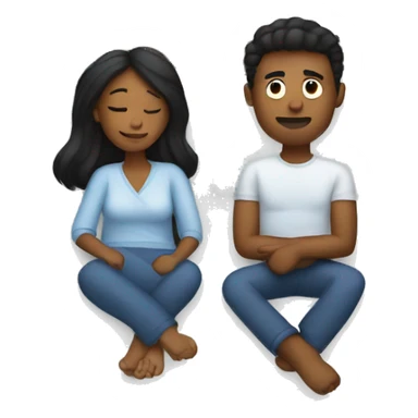 Couple in bed sticker