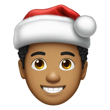 bruno mars with santa hat sticker