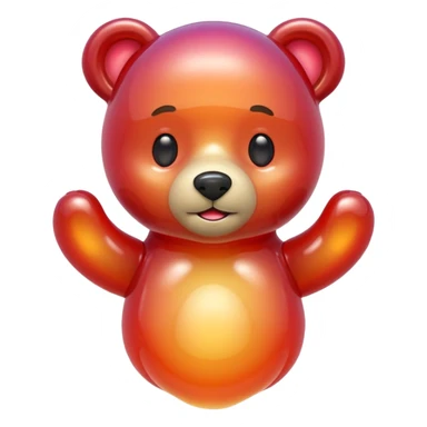 jelly bean bear sticker
