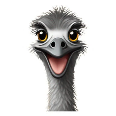 Emu in kangaroo pouch sticker