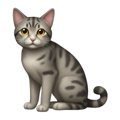  4/5000 Full-body cat sticker