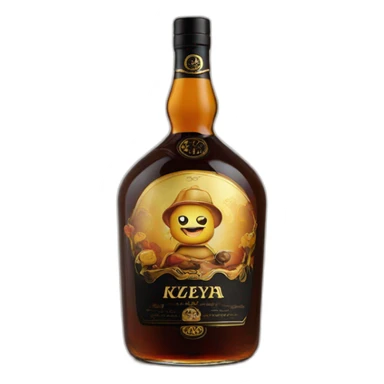 6 years Kizlyar brandy with black label sticker