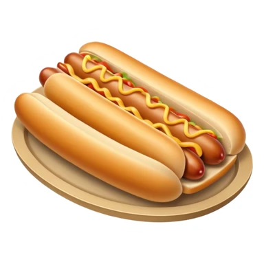 hot dog with french fries on a tray sticker