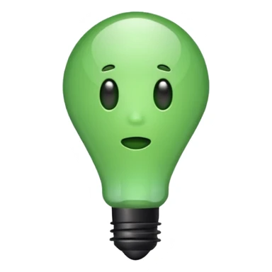 make exclamation mark in light green color emoji sticker
