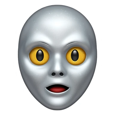 mask Ghost face glitter  sticker