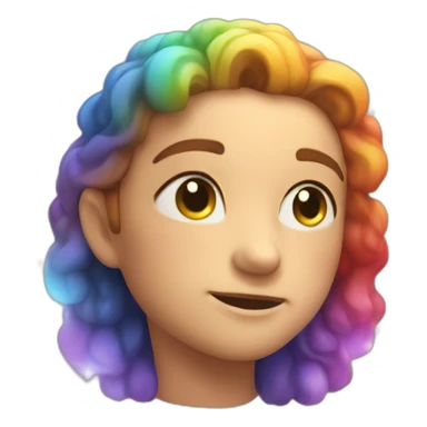 Rainbow bokeh sticker