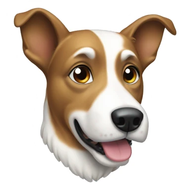 Dog Christmas snow sticker