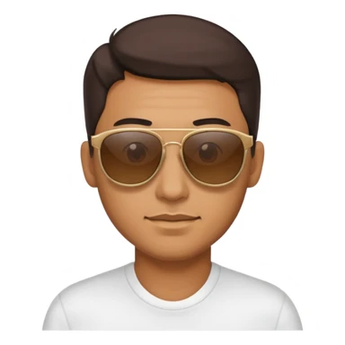 a man with sunglasess sticker