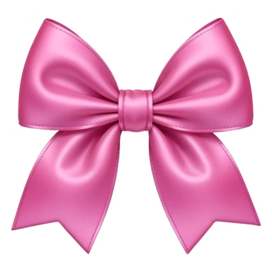 aesthetic pink bow with gentle gradients, no text sticker