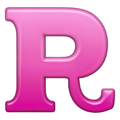mix color pinks letter p sticker