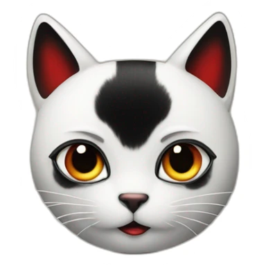 Lady bug and noir cat sticker