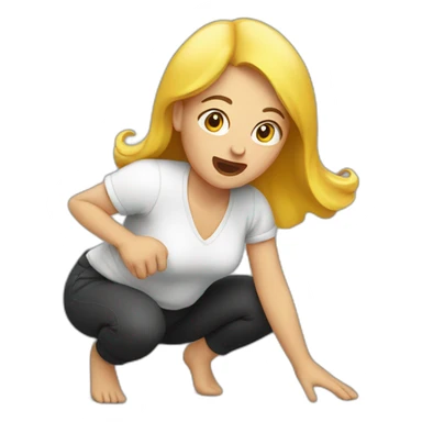 woman farting sticker