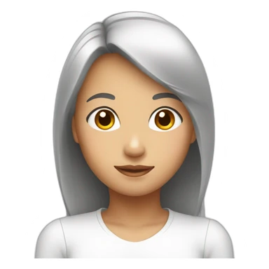 Female Asian angel sticker