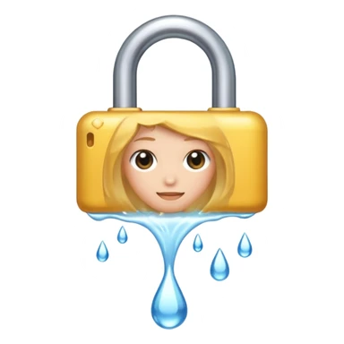 moisture WITH LOCK
 sticker