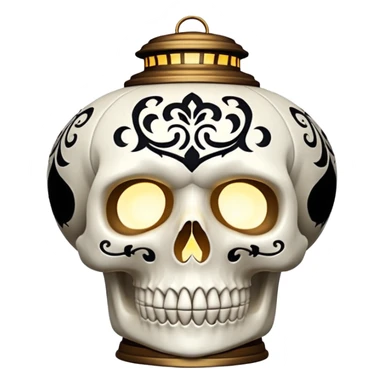 Skull Lantern sticker