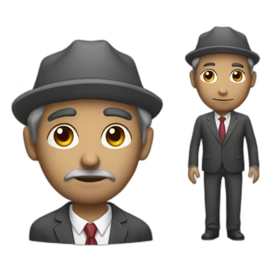 half of homeless and half of businessmen sticker