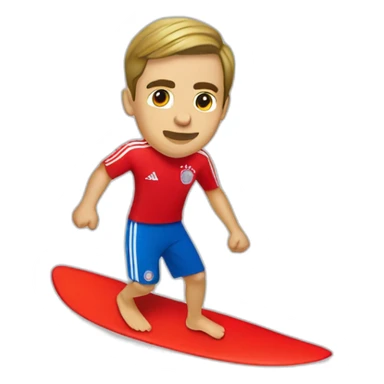 Philipp Lahm surfing on an ipad sticker