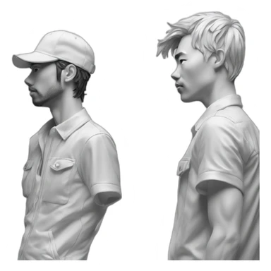 Daniel arsham and hajime sorayama sticker