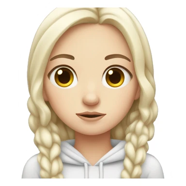 Sleepy white girl  sticker