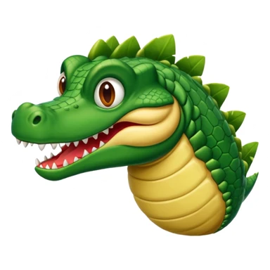 Cabeza de cocodrilo en avion sticker