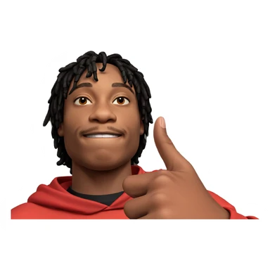 smug boy in red hoodie sticker