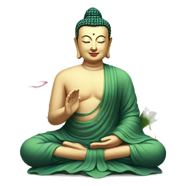 buddha with lotus sticker