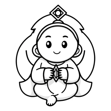 Cute god sticker