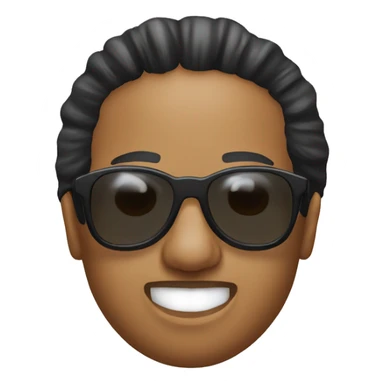 Blind stevie wonder speaking sticker