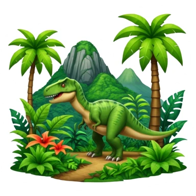 Jurassic Park GREEN COLOR sticker