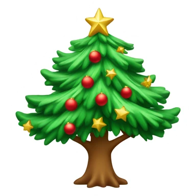 Árbol de navidad con estrellas  sticker