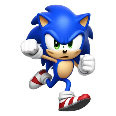 Sonic running  sticker