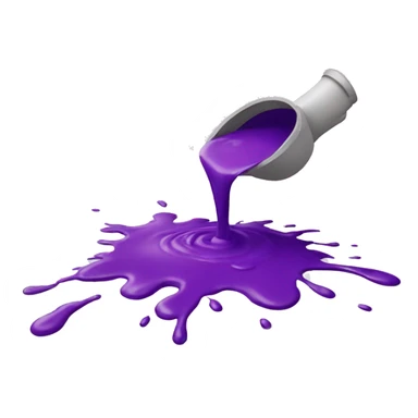 purple paint splashed on the floor sticker