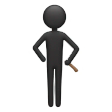 Stick figure sticker