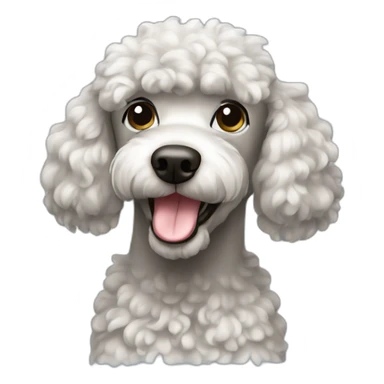 a wet poodle sticker