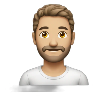 gülmekten kafasına sıkan adam sticker