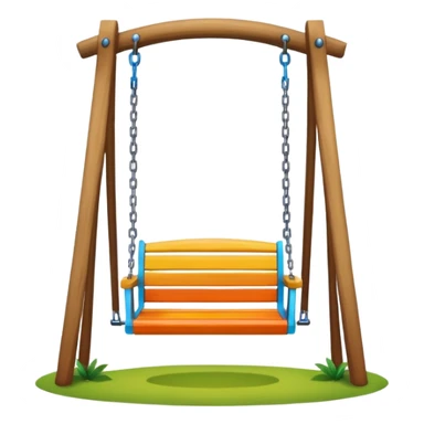 Swing in a park sticker