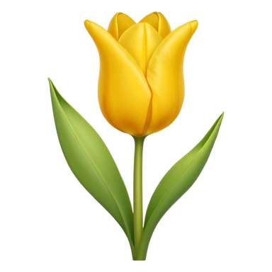 Emoji de tulipán amarillo sticker