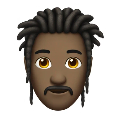 nonchalant dread head sticker