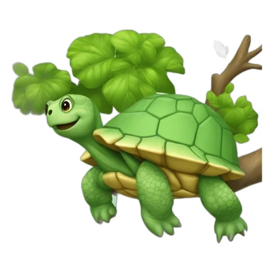 tortue-sur-arbre sticker