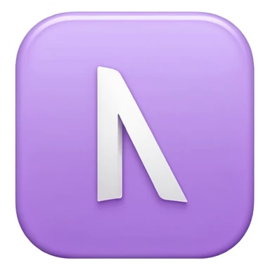 Netflix aesthetic "N" logo in pastel purple sticker