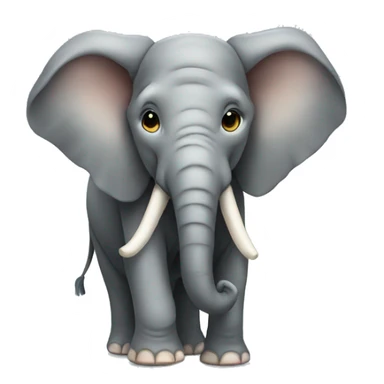 elephant with a bow sticker