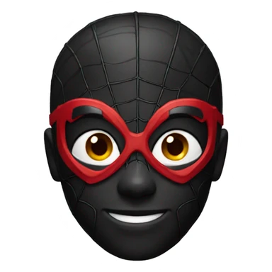 black spider-man sticker